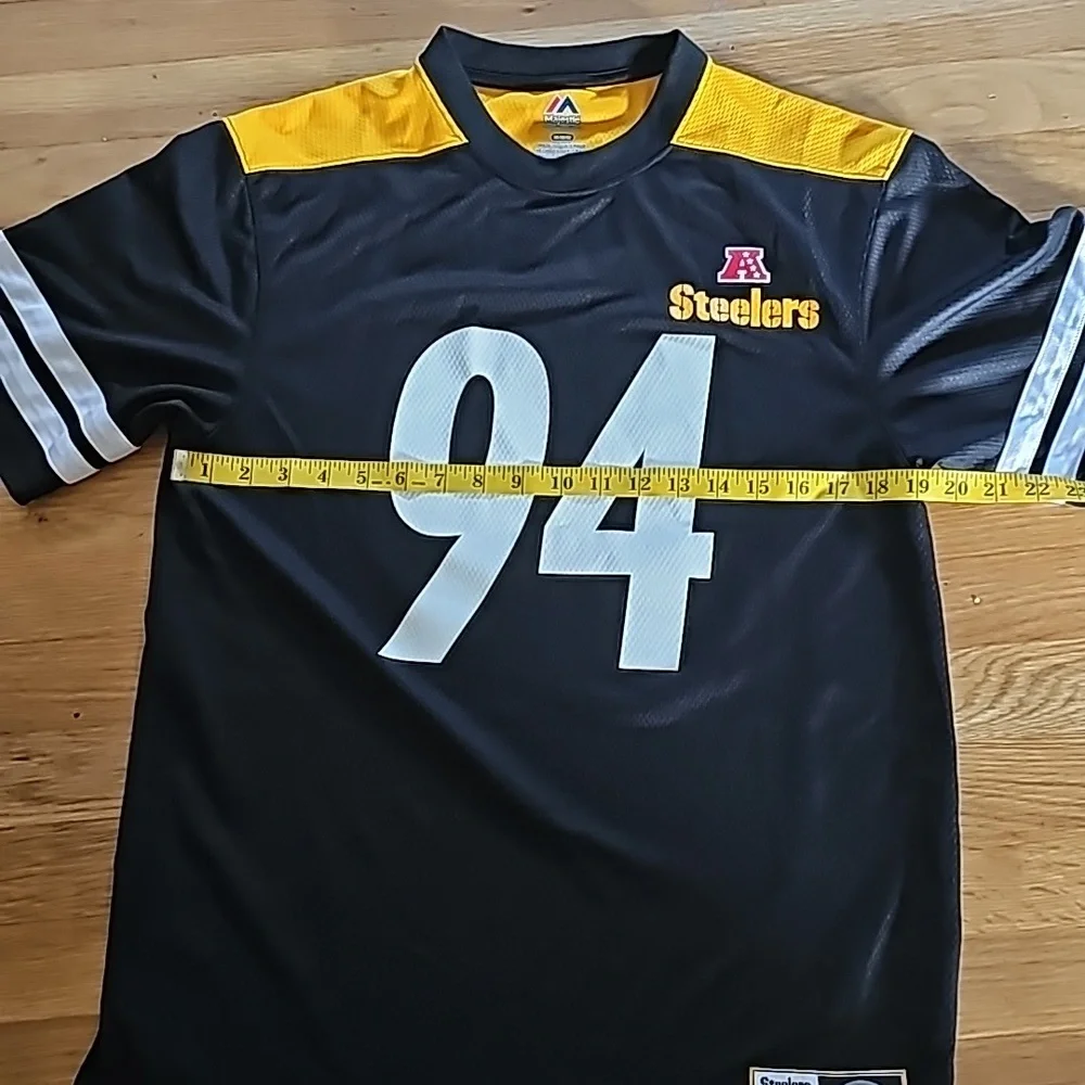 Pittsburgh Steelers Majestic #94 Lawrence Timmons AFC North Jersey Men's Medium - Picture 6 of 10